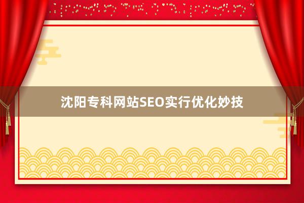 沈阳专科网站SEO实行优化妙技